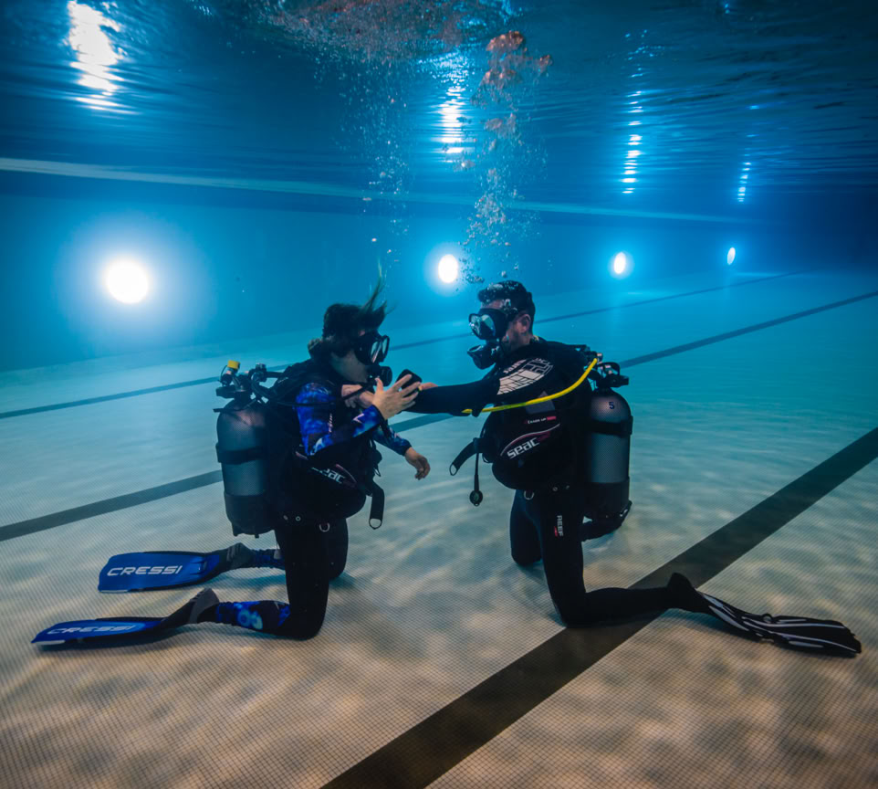 Binôme de plongeurs